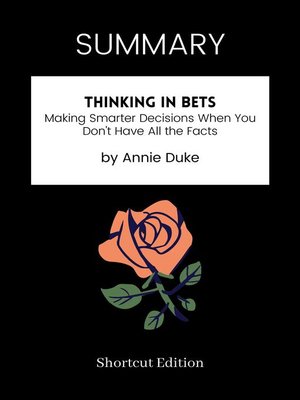 cover image of SUMMARY--Thinking in Bets